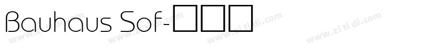 Bauhaus Sof字体转换